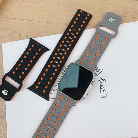 Silikon Ersatzarmband für Smartwatch Serie Atmungsaktives Sport Armband Zubehör