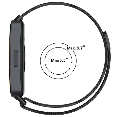 Correa de Reloj Magnética de Bucle Milanés de Acero Inoxidable Para Rastreador de Fitness Inteligente Pulsera de Reemplazo de Metal de Moda