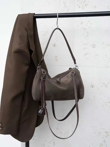 Damen Echtes Leder Tragetasche Große Kapazität Lässig Pendler Umhängetasche Mode Weiches Leder Handtasche