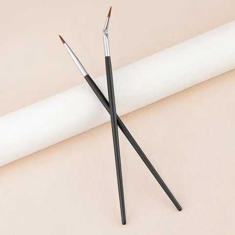 Πινέλο Eyeliner Ακριβείας Λεπτό Γωνιακό Ευθύ Πινέλο Μακιγιάζ Συνθετική Ίνα Μακριά Λαβή Εργαλείο Μακιγιάζ Ματιών Πινέλο Λεπτομέρειας