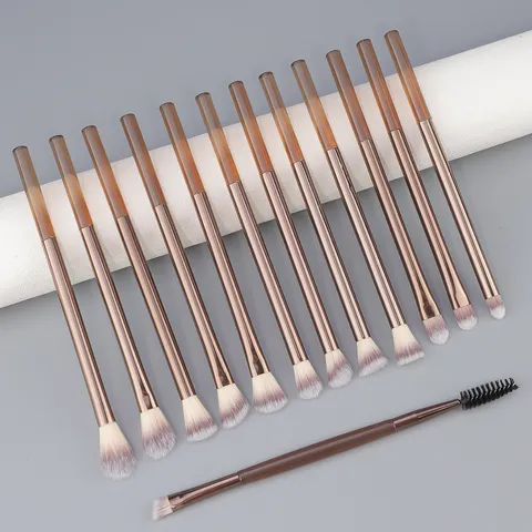 Collezione Professionale Pennelli Trucco Morbida Fibra Sintetica Fondotinta Pennelli Ombretto Strumenti Trucco Bellezza Portatili