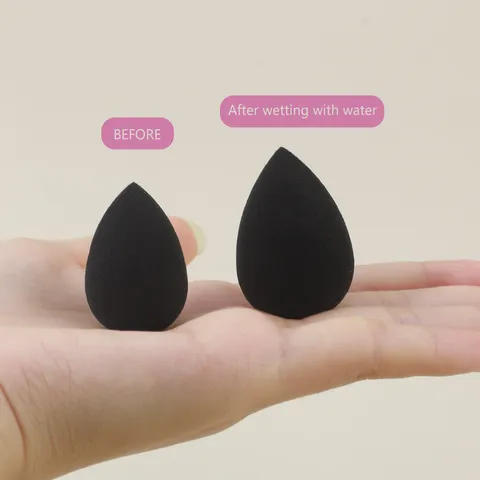 Set di Spugnette per Trucco in Poliuretano Con Barattolo Uso Secco Umido Kit di Piumini per Correttore Fondotinta Cipria Strumenti di Bellezza Universali