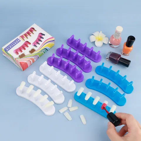 Gesp Type Nagel Oefenstandaard Plastic Valse Nagel Tips Display Basis Voor Nagel Kunst Training Oefen Gereedschap Vrouwen DIY Schoonheid