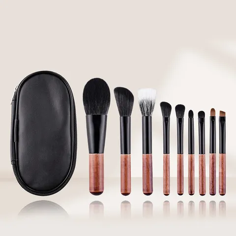 Mini Wool Makeup Brushes With Storage Bag Soft Powder Eyeshadow Detail Brushes Portable Travel Cosmetic Brush Kit For Women Beauty Gift