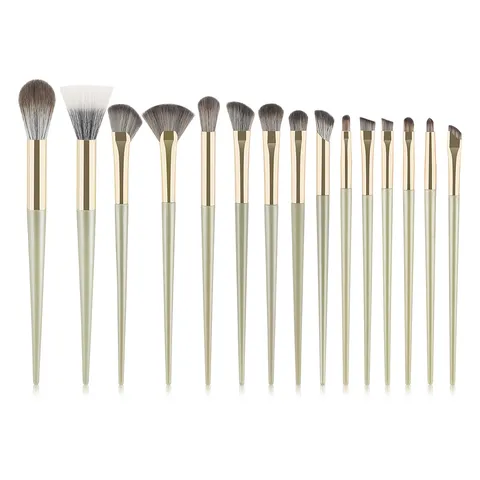 Professionelles Lidschatten Make-up Pinsel Set Weiche Synthetische Borsten Langer Kunststoffstiel Augenbrauen Blending Puder Gesichtswerkzeuge