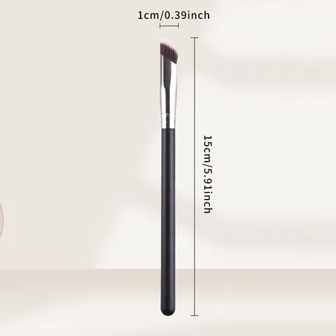 Pennello da Trucco Correttore Angolato Setole Morbide Pennello Fondotinta Senza Tracce Manico in Metallo Strumento di Bellezza Cosmetico