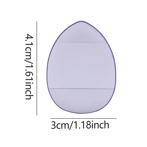 Mini Houppe de Maquillage pour Doigt Utilisation Sèche et Humide Forme de Goutte d'Eau Éponge Houppe Cosmétique pour Fond de Teint Correcteur Outils de Maquillage du Visage