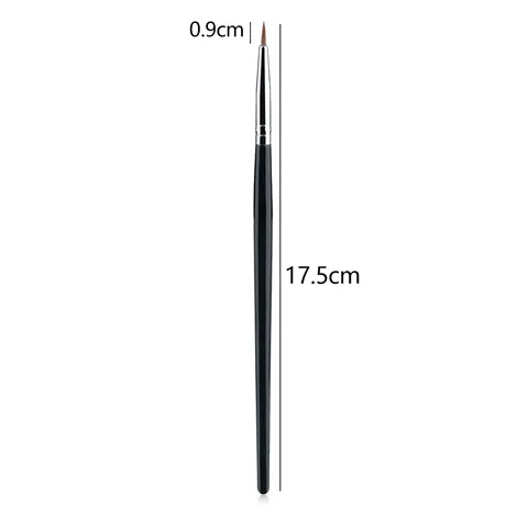 Professional Fine Angled Eyeliner Brush Set Bent Detail Eyebrow Makeup Brushes Wooden Handle Fiber Hair Cosmetic Tools
