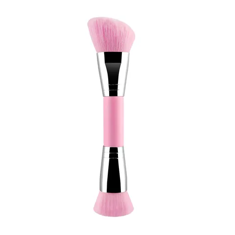 Pinceau de Maquillage à Double Embout Pinceau Fond de Teint Correcteur Pinceau Contour Double Face Outil de Beauté Cosmétique Portable