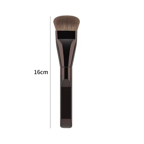 Professional Ultra Thin Wide Tongue Foundation Brush Soft Synthetic Fiber Makeup Tool For Flawless Concealer Liquid Makeup