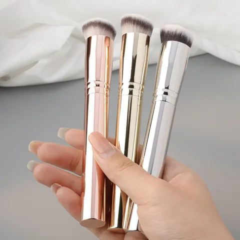 Professional Angled Concealer Brush Synthetic Fiber Soft Hair Makeup Brush For Liquid Foundation Face Cosmetics