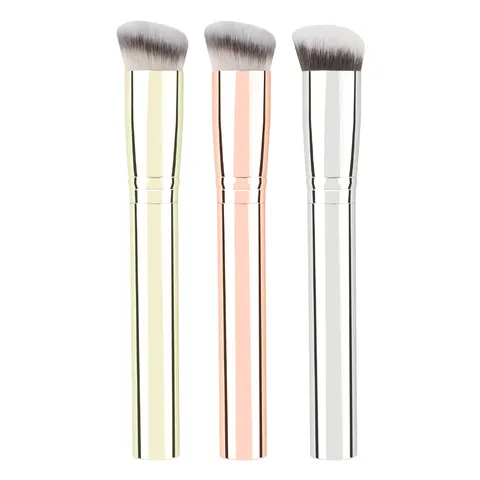 Professional Angled Concealer Brush Synthetic Fiber Soft Hair Makeup Brush For Liquid Foundation Face Cosmetics