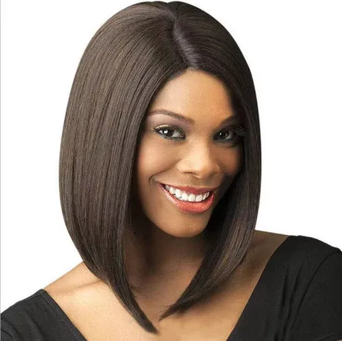 Europäische und Amerikanische Mode Kurze Bob Perücke für Damen Natürliche Synthetische Hochtemperaturfaser Bobo Perücke Täglicher Gebrauch