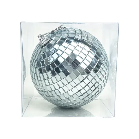 Silber Glas Spiegel Disco Ball Party Dekoration Reflektierende Hängende Retro Disco Kugel Für Weihnachten Bar KTV Bühne Fotografie Requisite