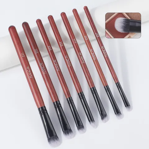 Portable Makeup Brush Set Soft Synthetic Hair Eye Shadow Blending Brushes For Beginners Professional Cosmetic Tools