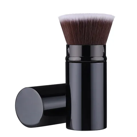Portable Retractable Makeup Brush Flat Foundation Blush Powder Brush Travel Cosmetic Beauty Tool