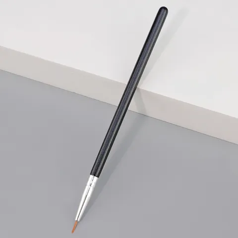 Professional Straight And Bent Eyeliner Brush Fine Point Detail Concealer Brush Synthetic Fiber Wooden Handle Makeup Tool