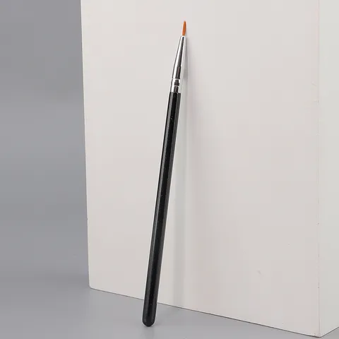 Professional Straight And Bent Eyeliner Brush Fine Point Detail Concealer Brush Synthetic Fiber Wooden Handle Makeup Tool