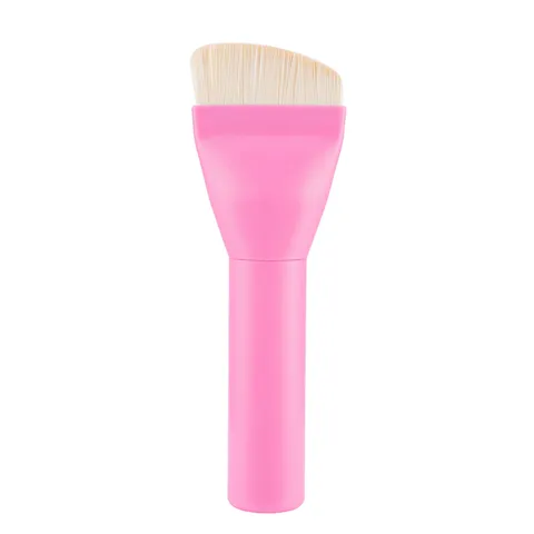 Pinceau Fond de Teint Multifonctionnel Visage Incurvé Pinceau Masque Facial Manche en Plastique Imperméable Poils Souples Outil Maquillage Portable