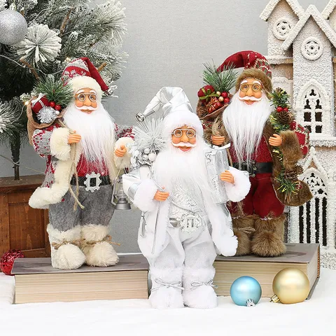 Traditionelle Stehende Weihnachtsmann Figur Feiertag Zuhause Tischdeko Weihnachtsdekoration Familienfeier Ornament
