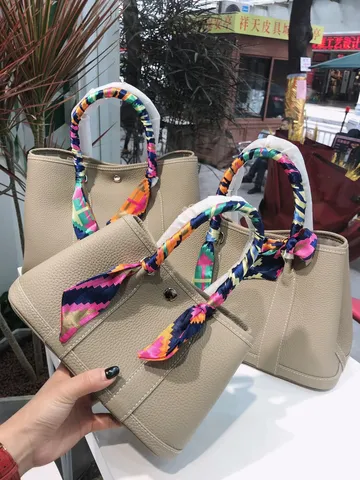 Borsa Tote da Donna in Vera Pelle Vintage Casual Grande Capacità Borsa a Tracolla Semplice Giardino Tinta Unita Motivo Litchi Borsa da Lavoro