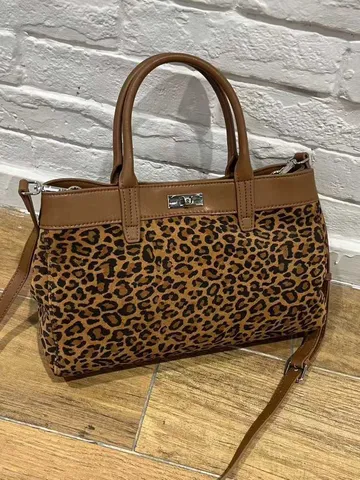 Damen Wildlederimitat Tote Bag Lässige Vintage Henkeltasche Umhängetasche Retro Metallverschluss Großraum Handtasche