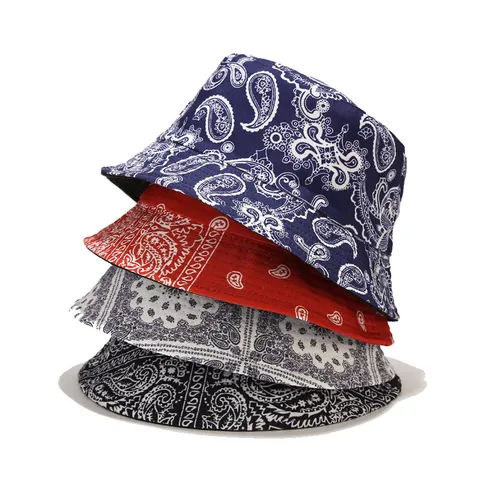 Sombrero de Pescador Paisley Unisex Reversible Estampado Total Protección Solar Gorra de Pescador Verano Viaje Playa