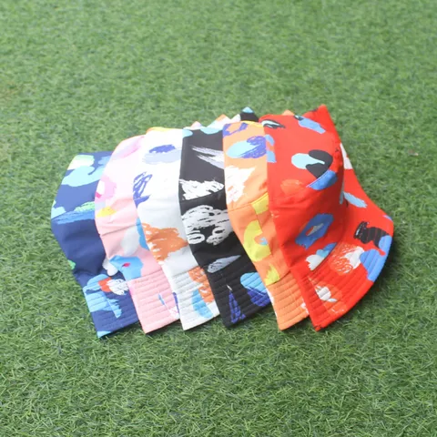 Sombrero de Pescador Reversible Unisex de Poliéster-algodón con Ala Ancha Protección Solar Sombrero de Verano Casual