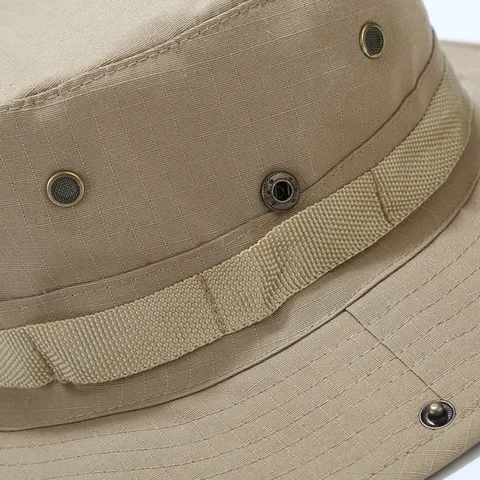 Unisex Exterior Protección Solar Sombrero de Pescador Ala Ancha Camuflaje Booney Sombrero Transpirable Pesca Senderismo Gorra