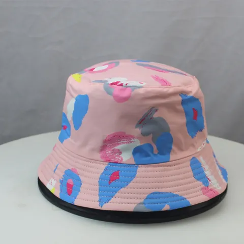 Chapeau Bob Femme Large Bord Protection Solaire Pliable Été Extérieur Voyage Casual Imprimé Nylon Pêcheur