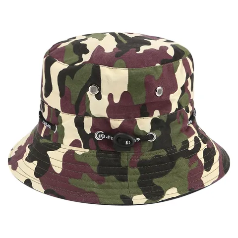Sombrero de Pescador de Protección Solar Unisex al Aire Libre Sombrero de Pescador de Camuflaje de Sarga Transpirable Gorra de Viaje Casual Para Hombres y Mujeres