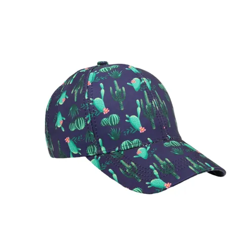 Gorra de Béisbol Estampada Unisex Patrón de Cactus Casual Protección Solaire Sombrero de Moda Ajustable Gorra Deportiva