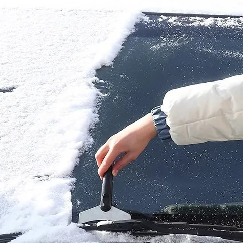 Auto Eiskratzer Und Schneeschaufel Mit Edelstahl Klinge Langlebiger Kunststoff Griff Für Winter Windschutzscheibe Schnee Entfernung Werkzeug