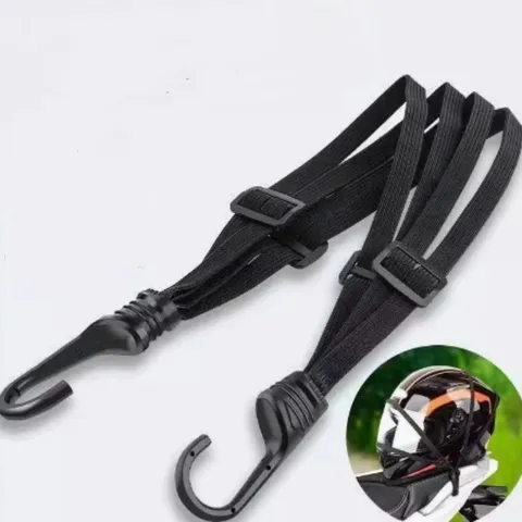 Strapazierfähiges Elastisches Bungee-Seil Mit Haken Multifunktionaler Gepäckriemen Für Motorrad Fahrrad Helm Befestigung