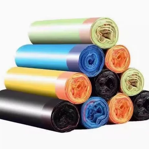 Bolsas de Basura con Cordón para el Hogar Bolsas de Basura de Plástico Desechables Bolsas de Basura con Cierre Automático Portátiles para Uso Diario en el Hogar