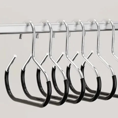Multifunctional Metal Ring Hanger Anti Slip Hat Scarf Belt Organizer Space Saving Closet Storage Hook Home Ring Holder