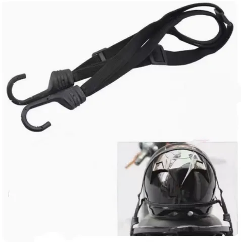 Strapazierfähiges Elastisches Bungee-Seil Mit Haken Multifunktionaler Gepäckriemen Für Motorrad Fahrrad Helm Befestigung