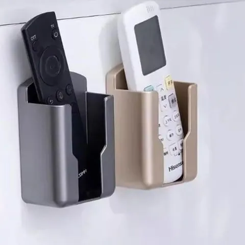 Wandmontierte Fernbedienung Aufbewahrungsbox Kunststoff Lochfrei TV Klimaanlage Organizer Halter Wohnzimmer Heimaufbewahrung