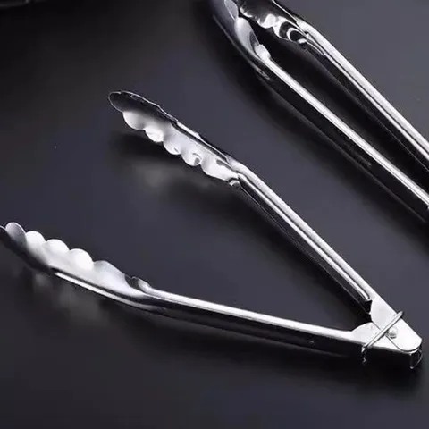 Edelstahl Lebensmittelzange Blumenform Brot Grill Anti Verbrühung Clip Küche Backen Werkzeug Buffet Zange