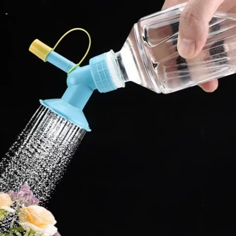 Doppelkopf Plastik Bewässerungssprüher Tragbare Flaschendeckel Pflanzenbewässerer Sonnenblume Garten Bewässerung Werkzeug Für Blumen