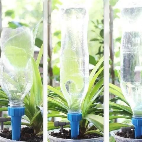 Automatische Pflanzenbewässerungsspikes Selbstbewässerungs-Spikes Einstellbare Tröpfchenbewässerung für Blumentopf Hausgarten