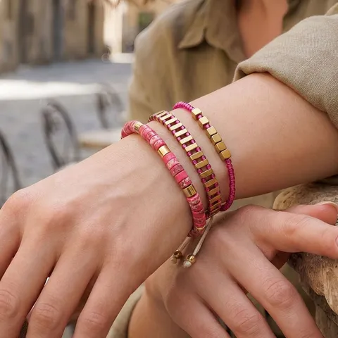 Boheems Handgemaakte Kralen Armbanden Voor Dames Heren Halfedelsteen Kleurafstemming Gevlochten Verstelbare Trekkoord Armbanden