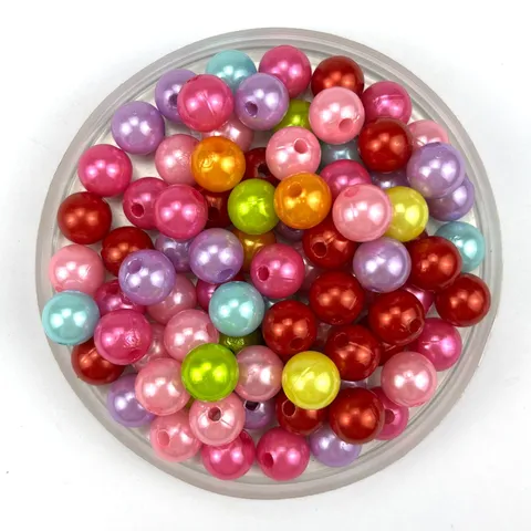 Artificial Pearl Round Loose Beads Plastic Craft Beads For DIY Handmade Jewelry Making Bracelet Necklace Earring Accessories