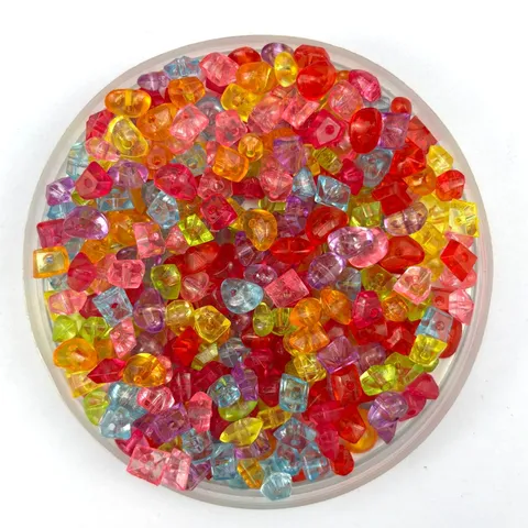 Acrylic Crushed Ice Beads Transparent Colorful Simulated Gemstones For Kids DIY Party Wedding Stage Decoration Jewelry Making