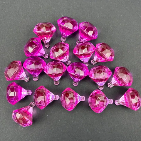 Acryl Transparent Kristall Diamant Stiftkappe Zubehör DIY Handwerk Künstlicher Edelstein Strass Dekor Schmuckfundstücke