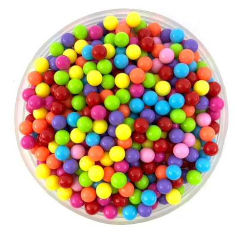 Colorful Acrylic Round Loose Beads Holeless Solid Plastic Beads For DIY Jewelry Making Crafts And Toys