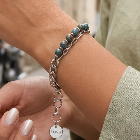 Bohemian Halfedelsteen Schakelarmband Voor Dames Heren Minimalistisch Stapelbaar Kralenarmband Ins Stijl Individueel Ontwerp Sieraden Handdecoratie Cadeau