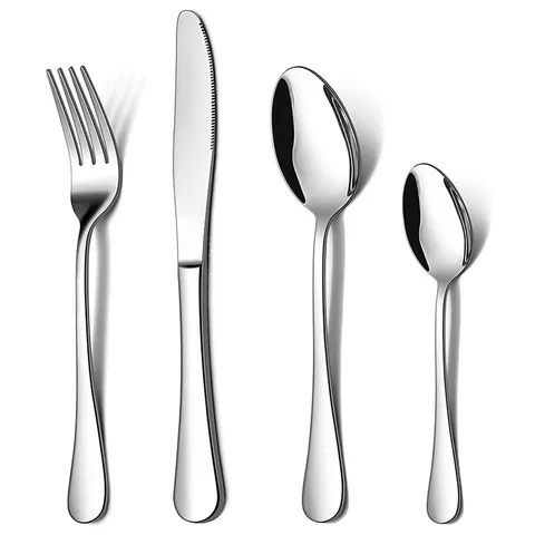 Set di Stoviglie Occidentali in Acciaio Inossidabile Lusso Posate Coltello Forchetta Cucchiaio Con Scaffale di Stoccaggio Scatola Regalo