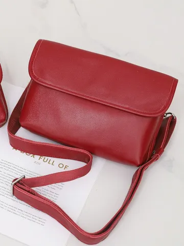 Genuine Leather Women Waist Bag Solid Color Minimalist Crossbody Shoulder Bag Casual Fanny Pack Phone Purse