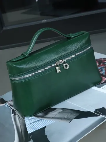 Women Genuine Leather Box Bag Retro Top Handle Crossbody Bag Luxury Designer Style Casual Small Square Handbag